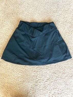Honey Peach Black Workout Skort